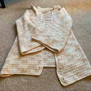 Duster/Coverup, Big Knit/Knitted Cream